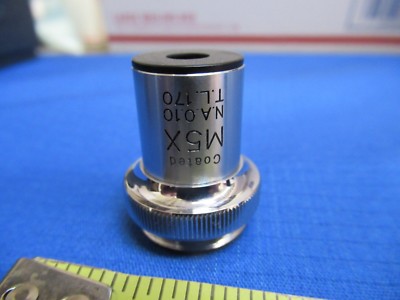 Unitron Japan Objective M5X Optics Microscope Part