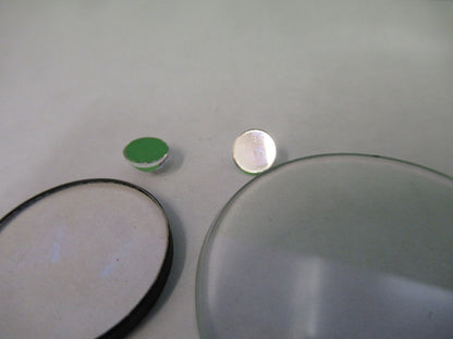 OPTICAL GLASS LENSES + MINI MIRROR LOT OPTICS AS PICTURED U8-A-61