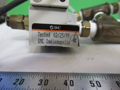 PNEUMATIC AIR SMC JAPAN VALVE ASSEMBLY AUTOMATION ROBOTIC AS PICTURED &83-FT-14