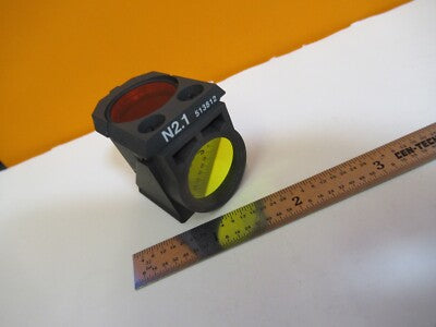LEITZ LEICA FLUORESCENCE N2.1 513812 FILTER CUBE MICROSCOPE PART AS PIC &H8-B-07