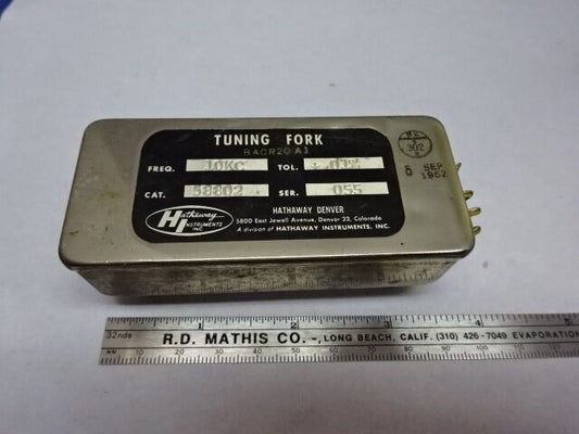 TUNING FORK HATHAWAY INSTRUMENT 10 KC FREQUENCY CONTROL AS IS #84-59