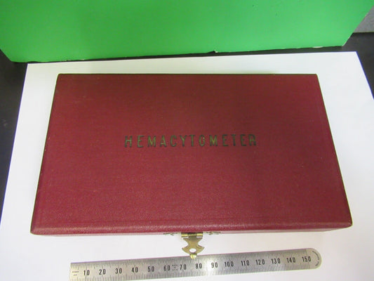 HEMACYTOMETER + NEUBAUER + PIPETTES MICROSCOPE PART AS PICTURED 18-FT-20