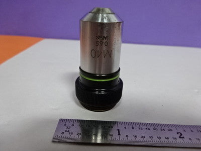 CHIPPED OBJECTIVE OLYMPUS M40 MICROSCOPE PART OPTICS AS PICTURED &Z6-05