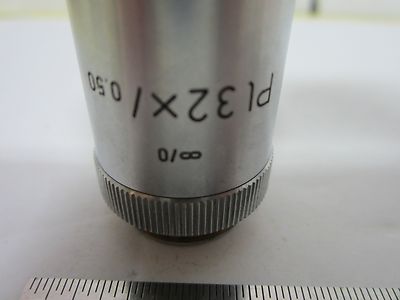 LEITZ WETZLAR GERMANY PL 32X INFINITY OBJECTIVE MICROSCOPE OPTICS BIN#H1-36