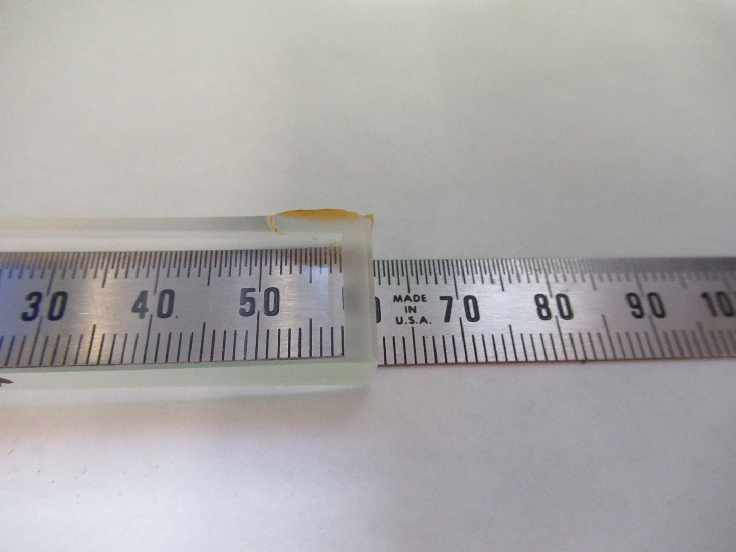 OPTICAL GLASS RECTANGULAR Bi CC CONCAVE LENS LASER OPTICS AS PICTURED 98-A-03
