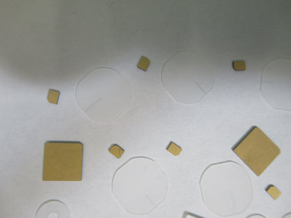 Lot Blanks Piezoelectric Quartz Crystal X-y-cut Gold Coated Piezo Sensor