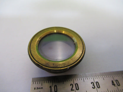 Rare Antique Brass Mounted Glass Beck UK Microscope Part