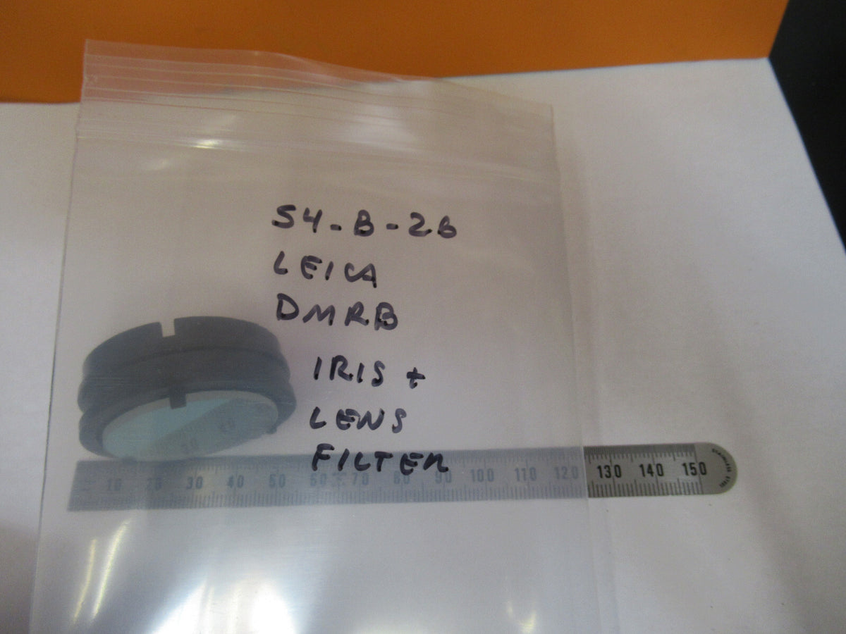 LEICA LEITZ DMRB FILTER + IRIS DIAPH OPTICS MICROSCOPE PART AS PICTURED S4-B-26
