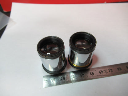 ANTIQUE SPENCER AO 10X EYEPIECE PAIR OCULAR MICROSCOPE PART AS PICTURED T7-A-64