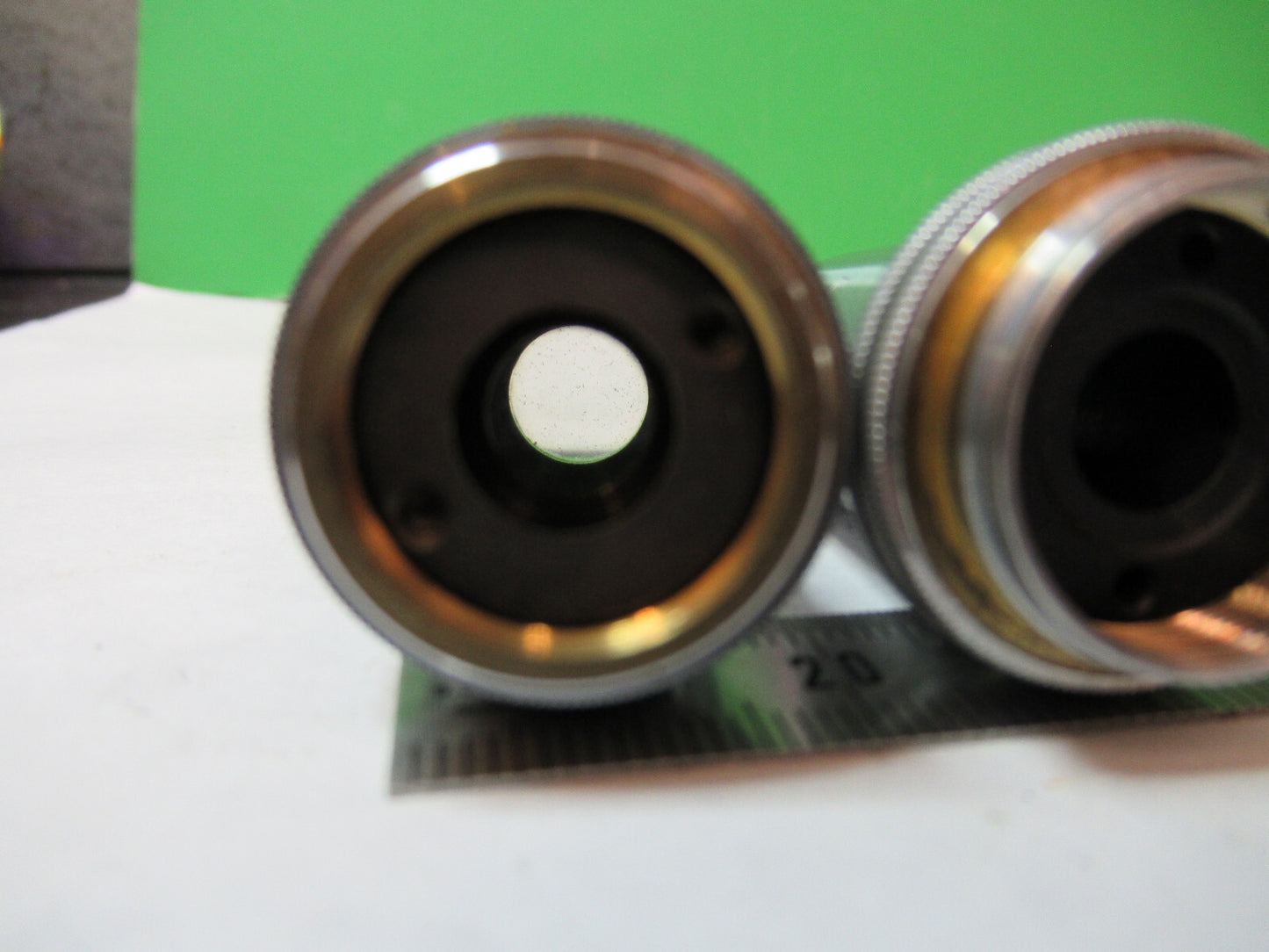 OBJECTIVE LOT BAUSCH LOMB 10X 43X OPTICS MICROSCOPE PART AS PICTURED X2-A-87