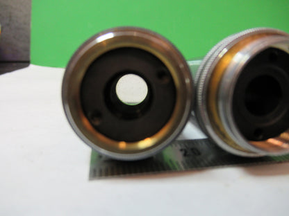 OBJECTIVE LOT BAUSCH LOMB 10X 43X OPTICS MICROSCOPE PART AS PICTURED X2-A-87
