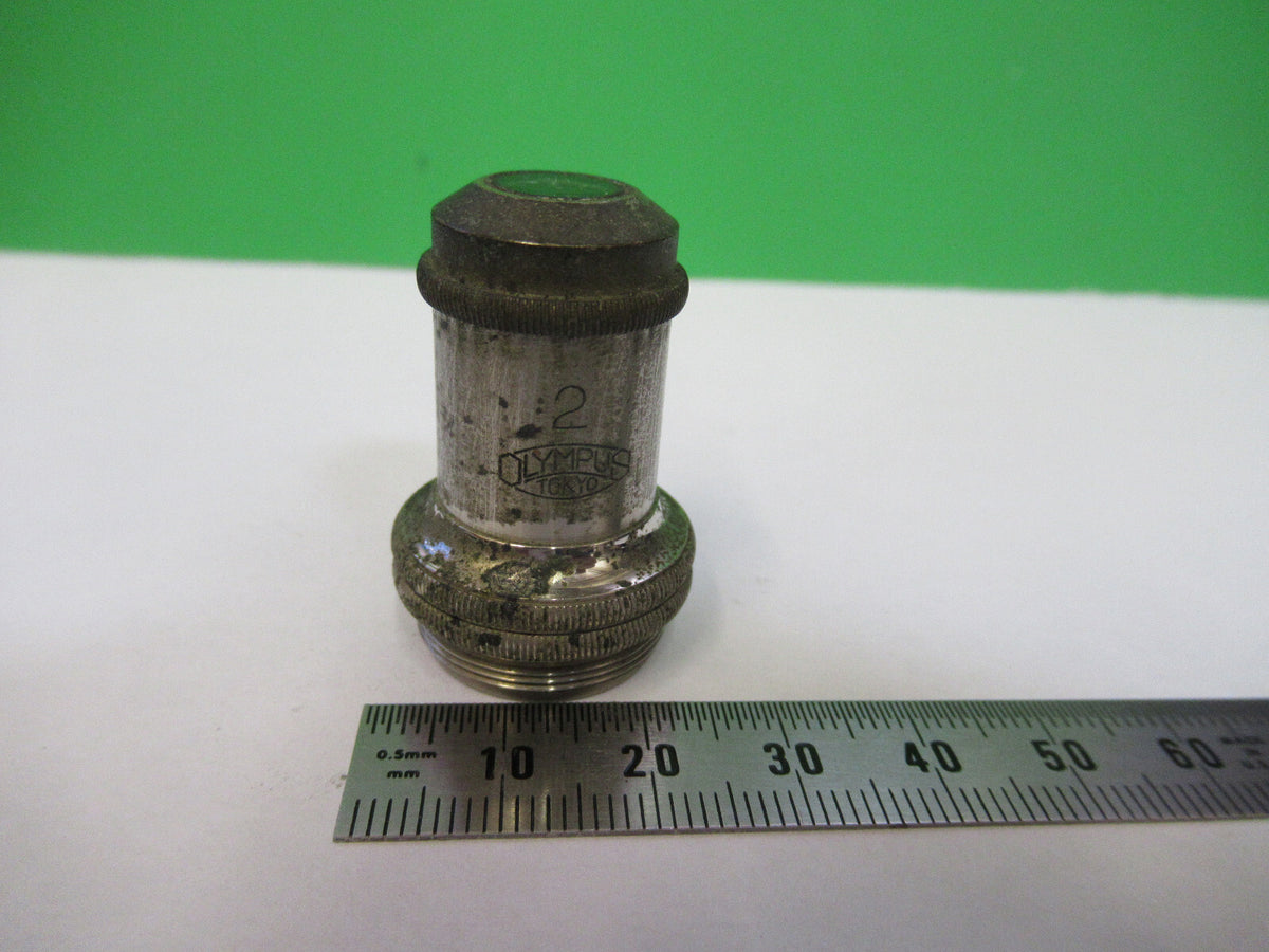 Olympus Objective Antique Lens 6X Plan Optics Microscope Part AS Pictur