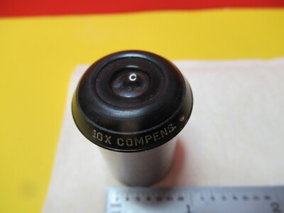 BAUSCH LOMB 10X COMPENS EYEPIECE MICROSCOPE PART OPTICS AS PICTURED &16-C-66