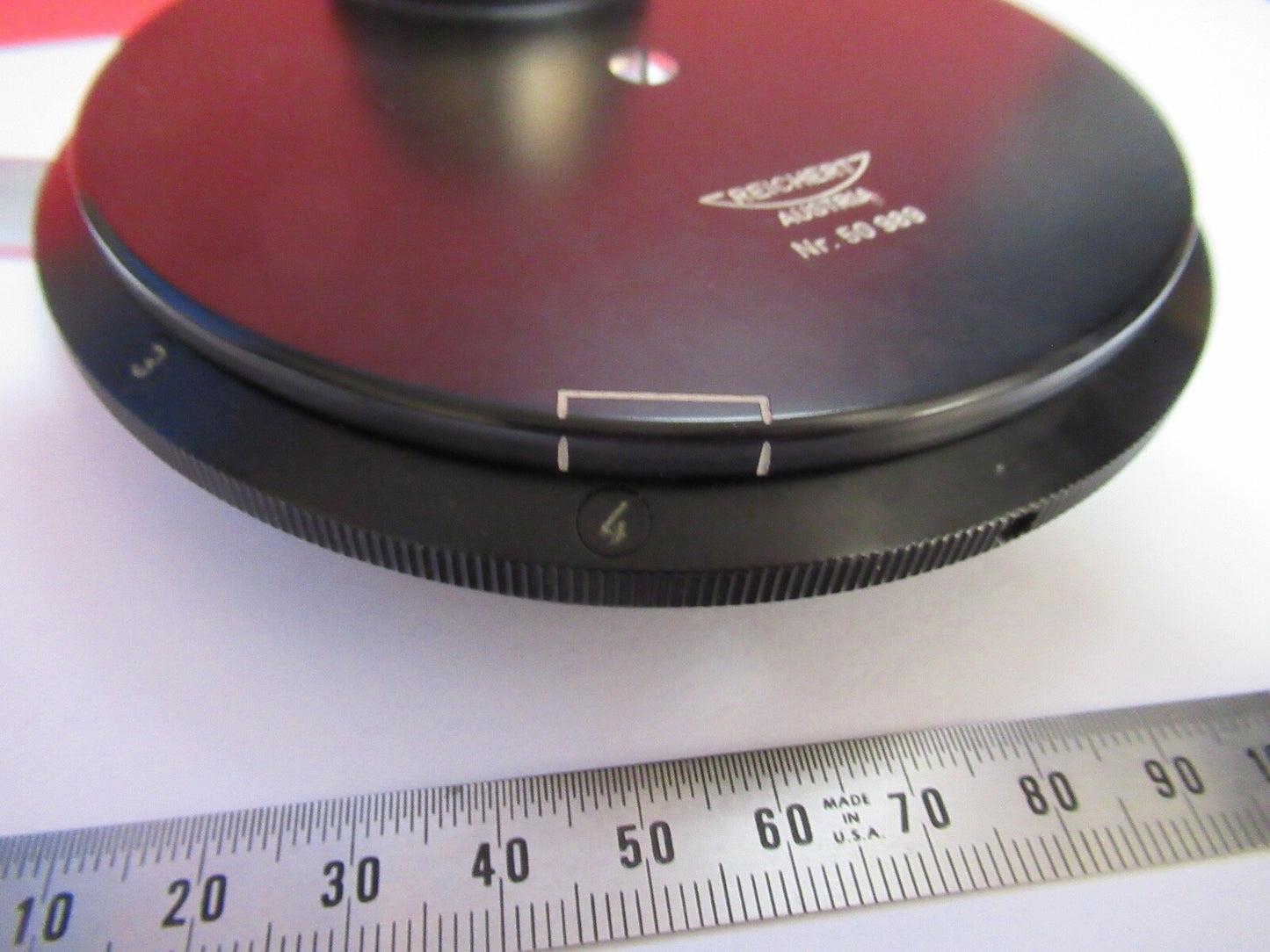 REICHERT AUSTRIA PHASE CONDENSER OPTICS MICROSCOPE PART AS PICTURED Q2-20