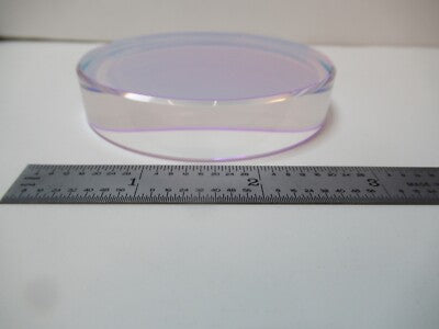 OPTICAL FLAT COATED 3" DIAMETER FUSED SILICA ZYGO OPTICS AS PICTURED &16-A-16