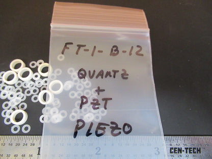 LOT ASSORTED PIEZO QUARTZ PIEZOELECTRIC BLANKS ULTRASONIC SENSOR &FT-1-B-12