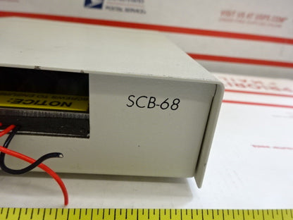 NATIONAL INSTRUMENTS SCB-68 DATA ACQUISITION MODULE BOARD BOX TC-3-B