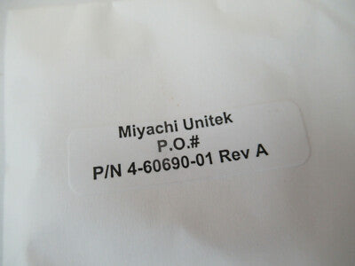 Optical Miyachi Unitek Lens 4-60690 Pro Laser Optics