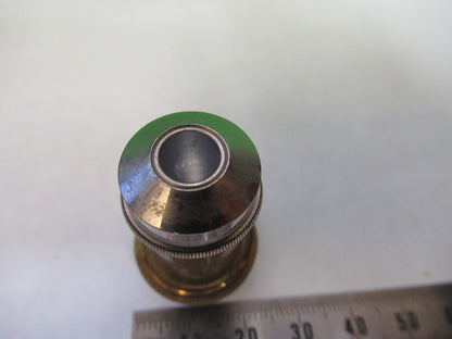 LEITZ GERMANY ANTIQUE BRASS OBJECTIVE MICROSCOPE PART AS PICTURED X6-A-93