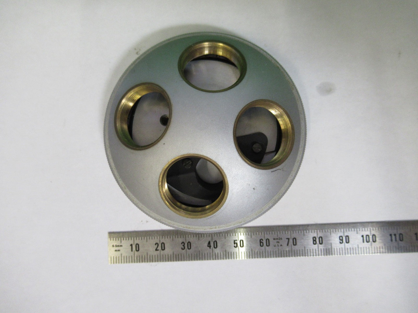 NIKON JAPAN NOSEPIECE MICROSCOPE PART AS PICTURED AS PICTURED W3-C-37