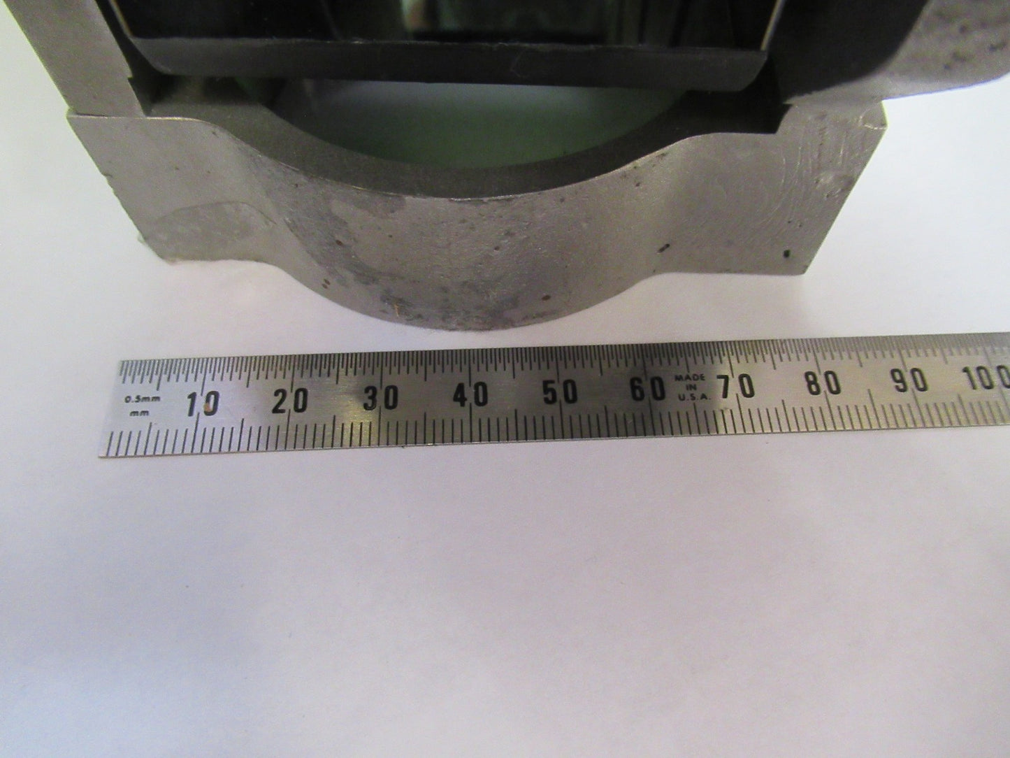 HUGE OPTICAL GLASS PRISM BEAM SPLITTER MIL SPEC HEAVY OPTICS AS PICTURED W3-C-31