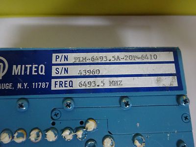 RF MICROWAVE MODULE MITEQ OSCILLATOR FREQUENCY  GHz  AS IS BIN#X5-02