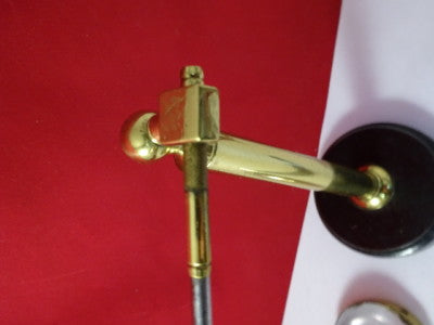 ANTIQUE BRASS ILLUMINATOR LENS MAGNIFIER [chipped] MICROSCOPE PART AS IS AC-B-15