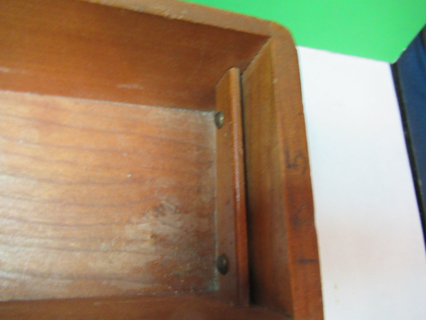 ANTIQUE BAUSCH LOMB MINI WOOD BOX DRAWER MICROSCOPE PART AS PICTURED  X2-A-86