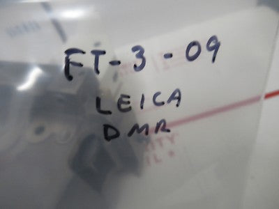 LEICA DMR GERMANY STAGE MICROMETER HOLDER MICROSCOPE PART AS PICTURED #FT-3-09