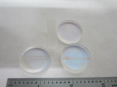 Lot 4 Ea Optical Coated Lenses from HP Helium Neon Laser Optics