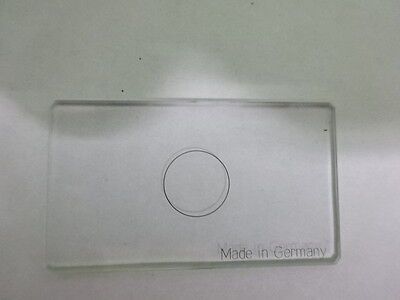 MICROSCOPE PART OPTICAL RETICLE CROSSHAIR GERMANY OPTICS AS IS B#B1-F-A-4