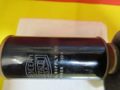 Antique Brass Spencer Lens Co. Buffalo Tubus Nosepiece Microscope Part AS Pic