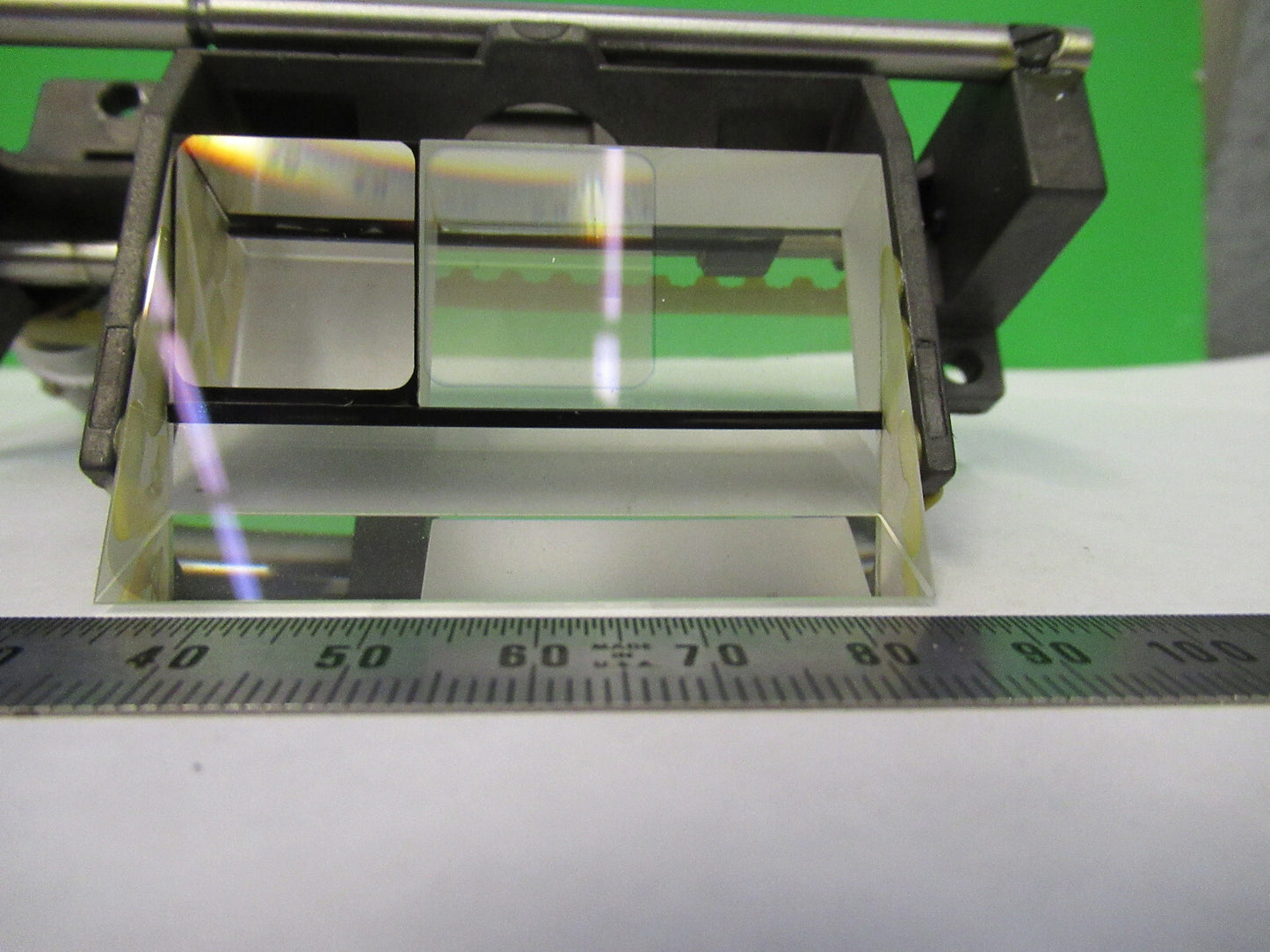 LEITZ WEZLAR HEAD PRISM ASSEMBLY OPTICS MICROSCOPE PART AS PICTURED 82-A-71