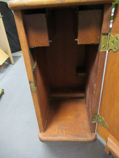 EMPTY WOOD CABINET for ANTIQUE KORITSKA MILANO MICROSCOPE PART AS PICTURED &LOB