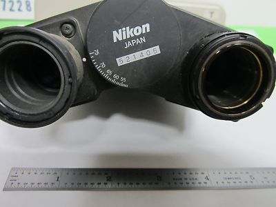 MICROSCOPE PART NIKON JAPAN TRINOCULAR HEAD OPTICS BIN#Q6-06