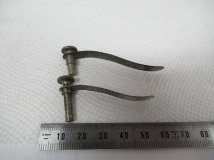 ANTIKES BAUSCH LOMB PAAR CLIPS MIKROSKOPTEIL WIE ABGEBILDET w1-a-65 
