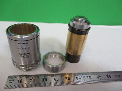 cracked Ernst Leitz 160X Objective Microscope Part
