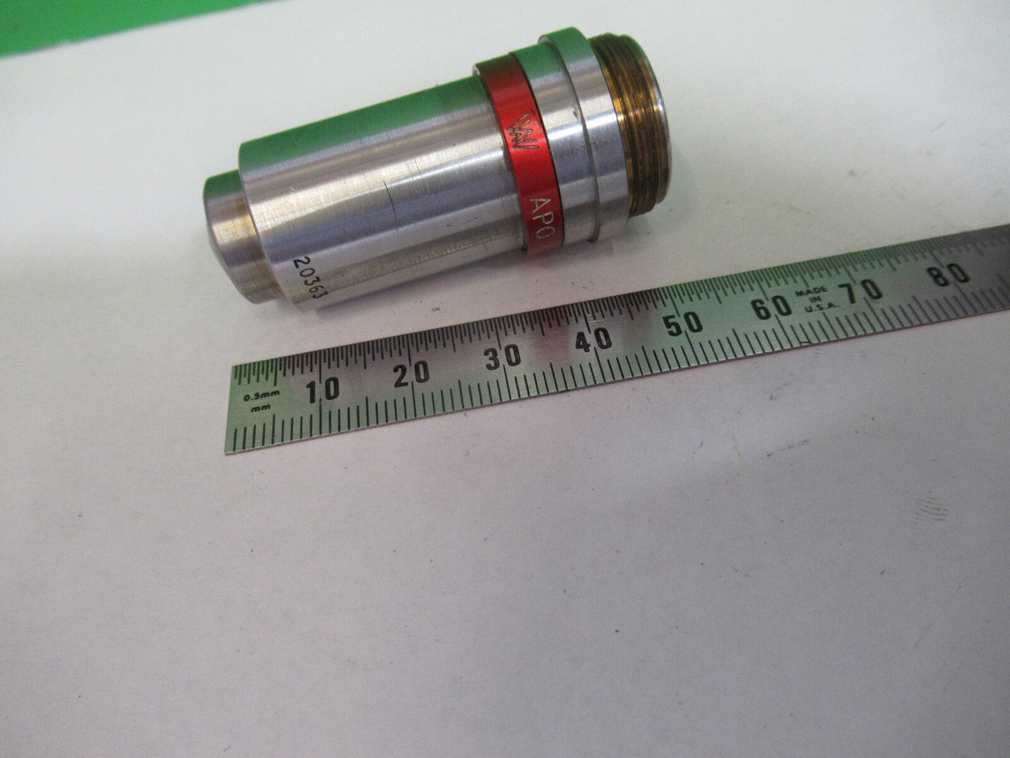 WATSON UK APO 90X OBJECTIVE LENS MICROSCOPE PART AS PICTURED &R2-B-30