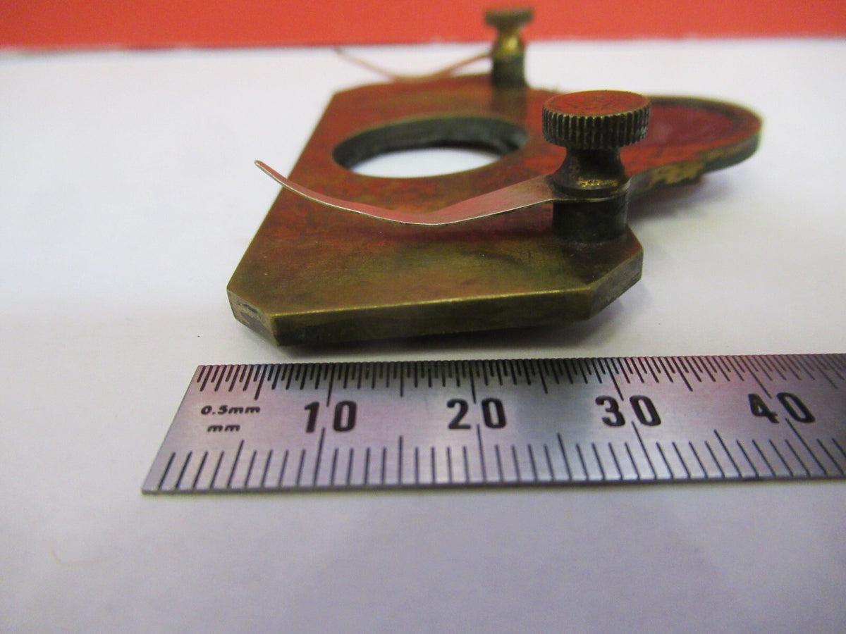 Antique Brass Beck London Rare Stage Table Microscope Part