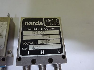 RF FREQUENCY MICROWAVE NARDA + K&L COAXIAL SWITCH LOT AS IS BIN#X1-11