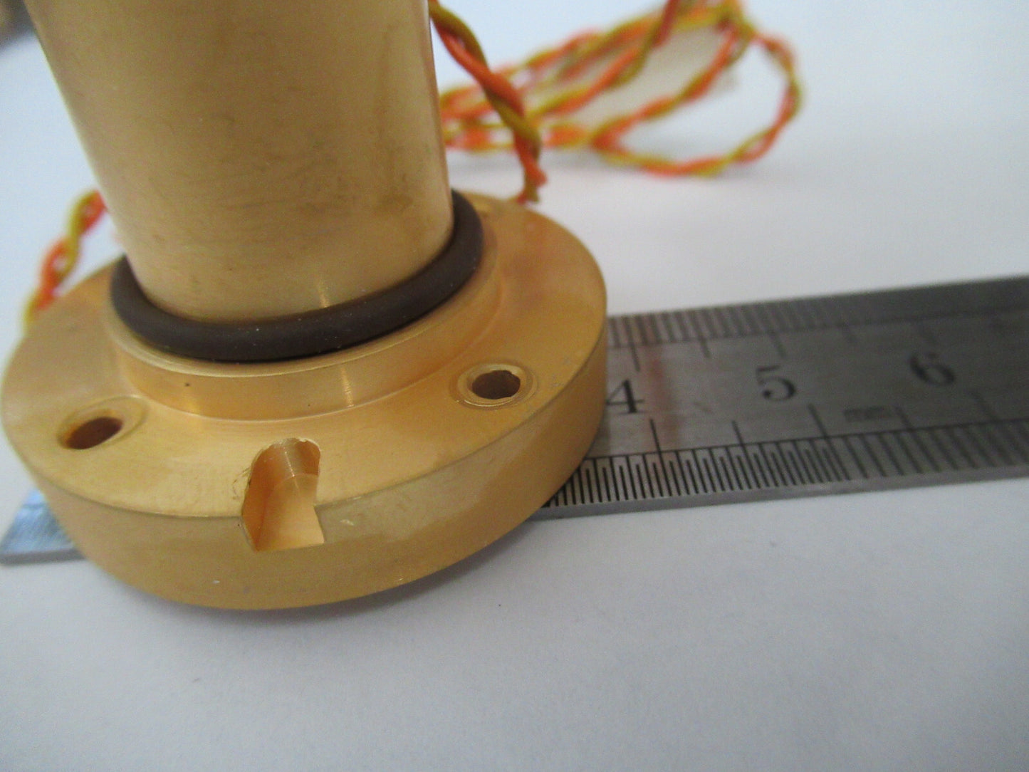 Optical Crystal Mounted on Heavy Gold Plated Copper Optics