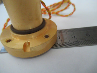 Optical Crystal Mounted on Heavy Gold Plated Copper Optics