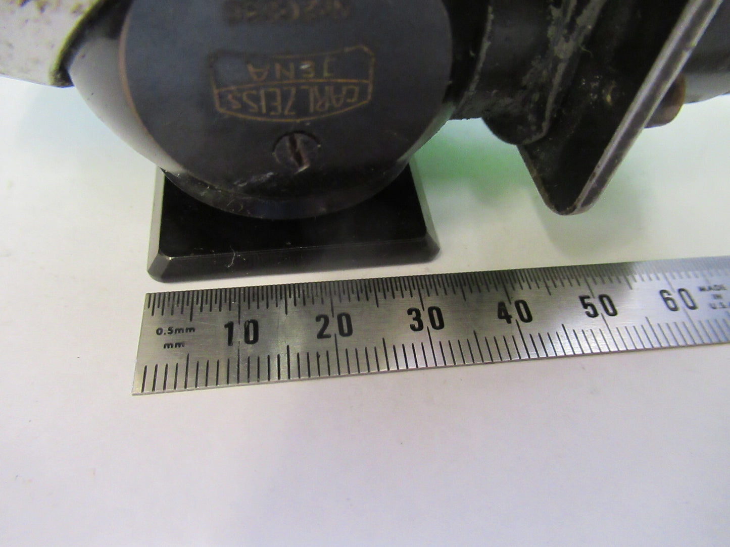 Antique Carl Zeiss AG Epi Nosepiece + 2 OBJs Microscope Part