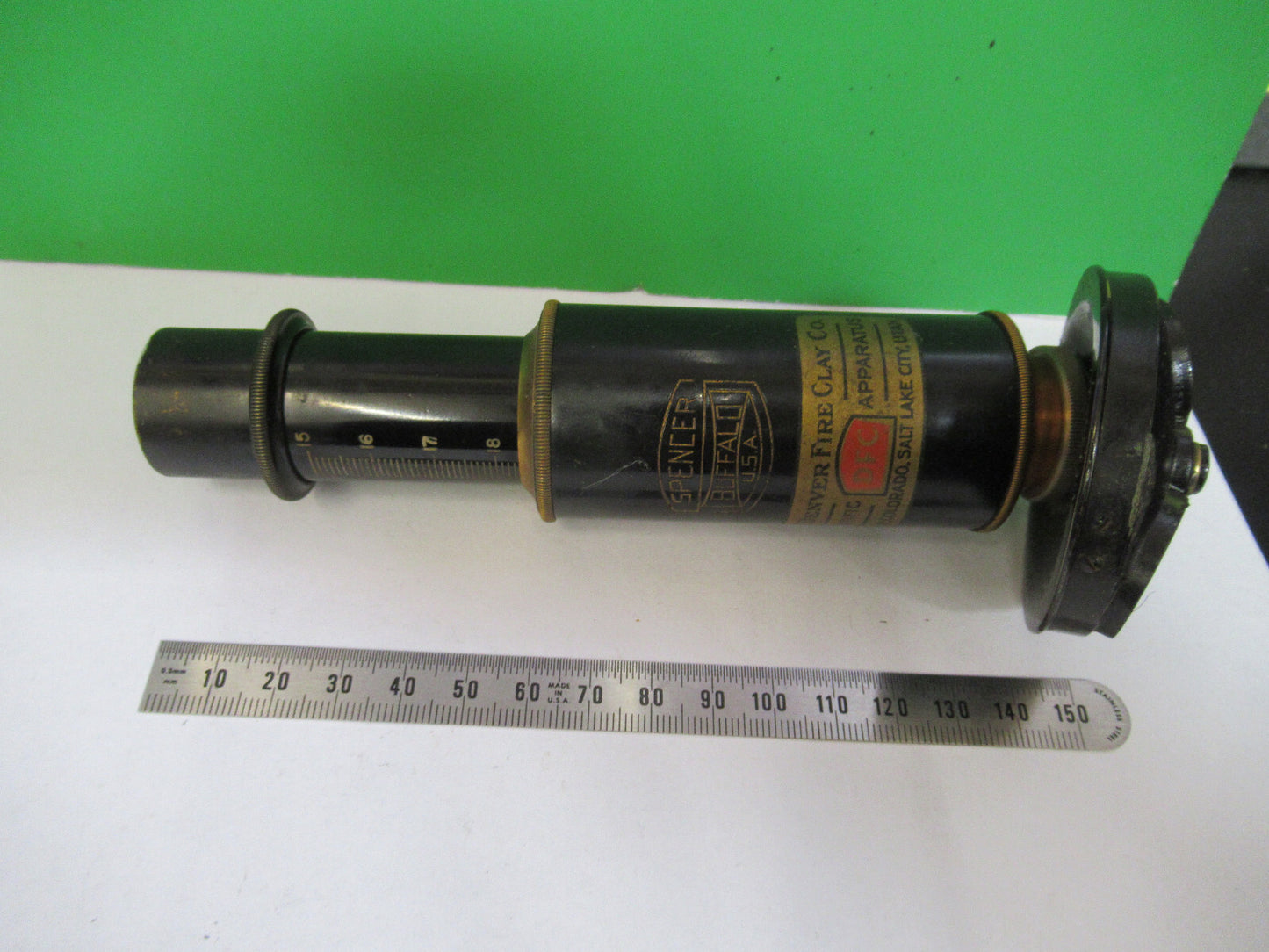 Antique Spencer Lens Co. Tubus + Nosepiece Microscope Part Optics