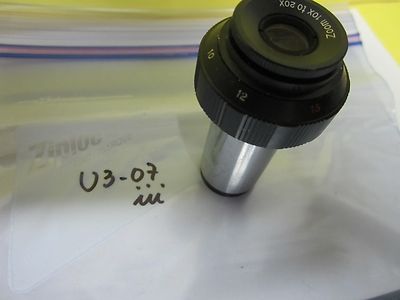 Microscope Part Eyepiece Zoom 10X to 20X Optics
