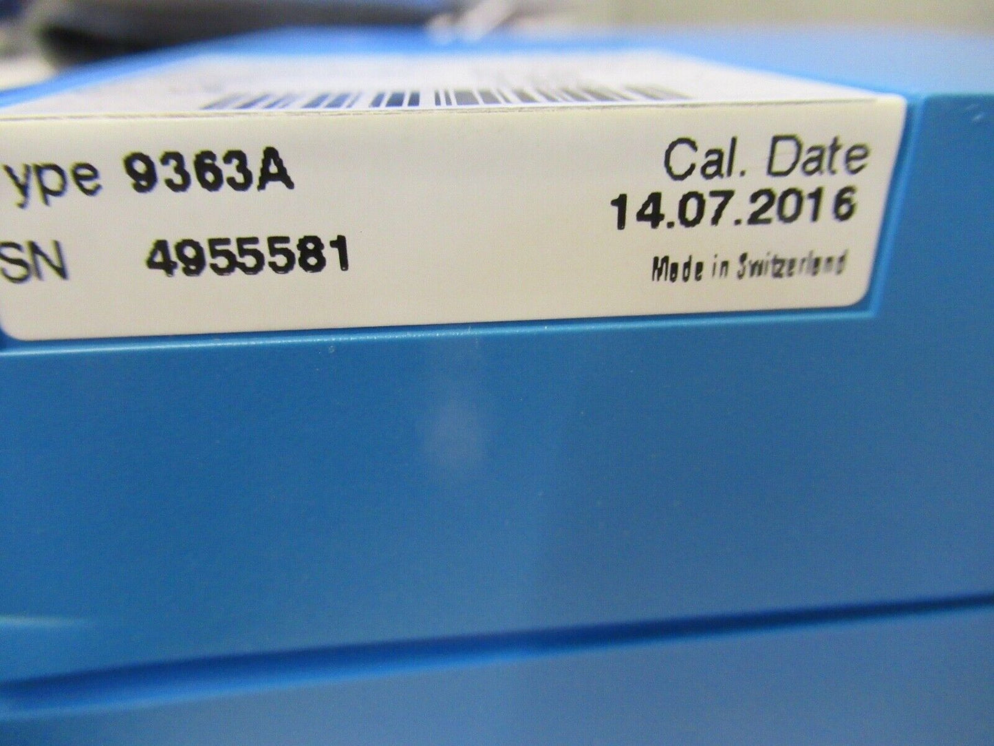 KISTLER SWISS 9363A PRESS FORCE SENSOR PIEZOELECTRIC NICE AS PICTURED &15-FT-X9