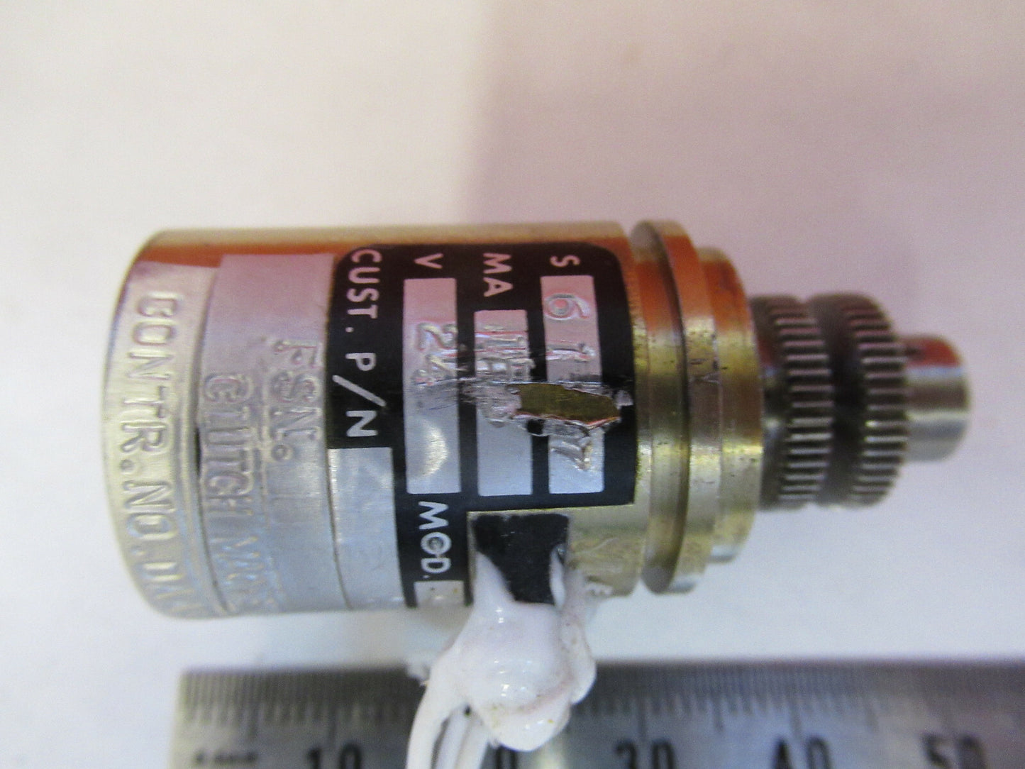 MINI MOTOR AIRCRAFT PART DYNAMIC CLUTCH INSTRUMENT AS PICTURED &8Z-A-36