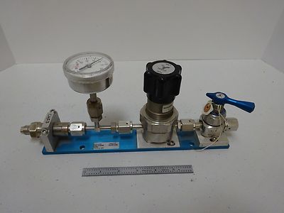 SEMICONDUCTOR LINE PRESSURE GAS VALVE REGULATOR FILTER ASSEMBLY AS IS BIN#TA-3