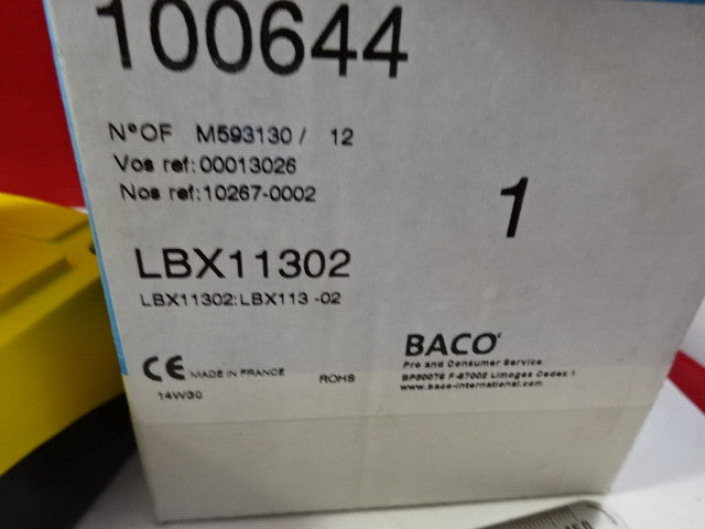 Baco Emergency Electrical Switch + Key LBX11302 Control Made in France