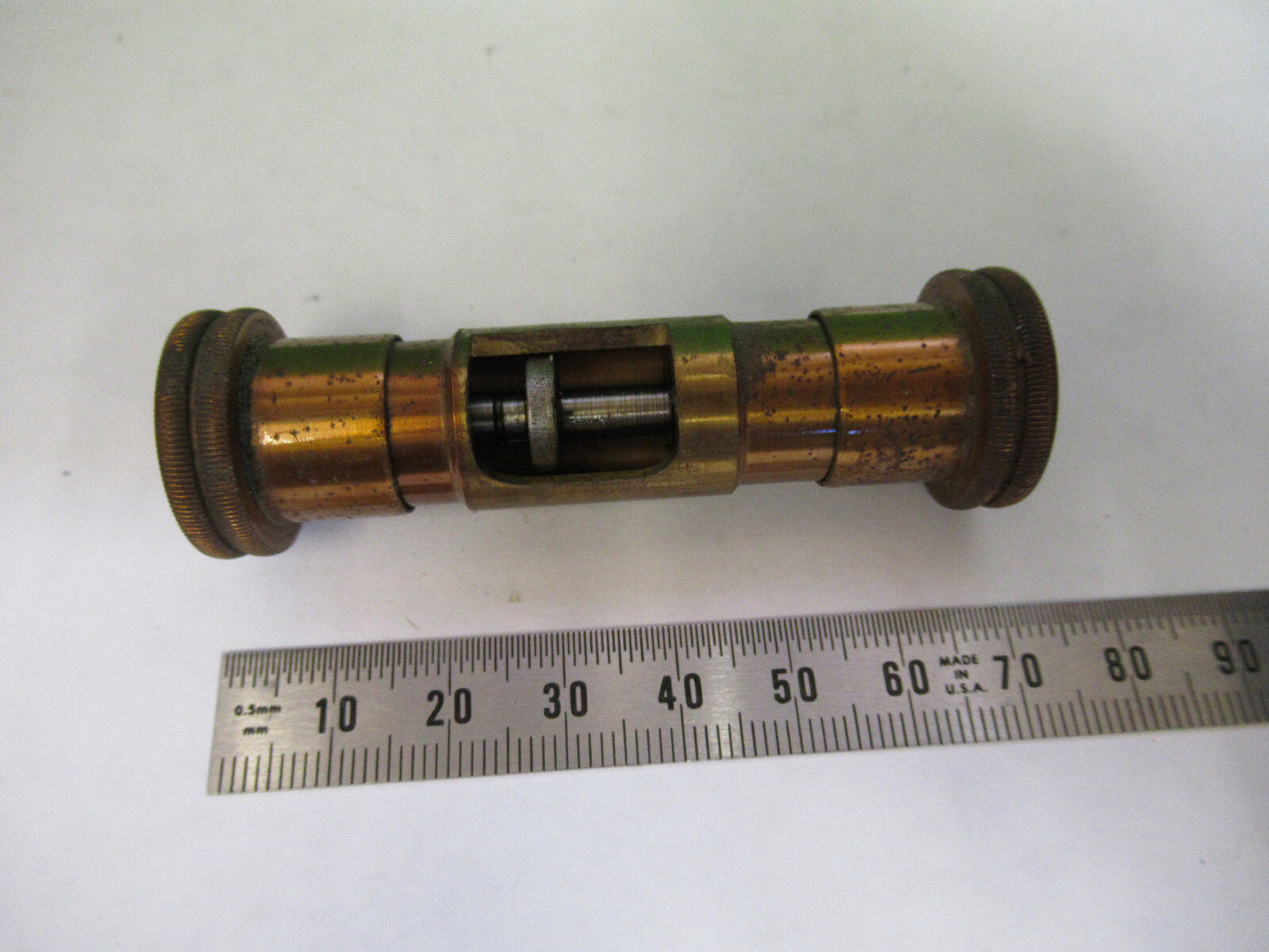 ANTIQUE SPENCER BRASS MICRO ADJUST MICROSCOPE PART AS PICTURED X6-A-62